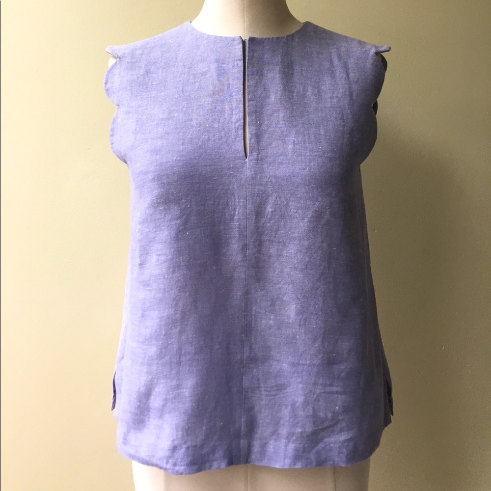 & Other Stories light blue linen top